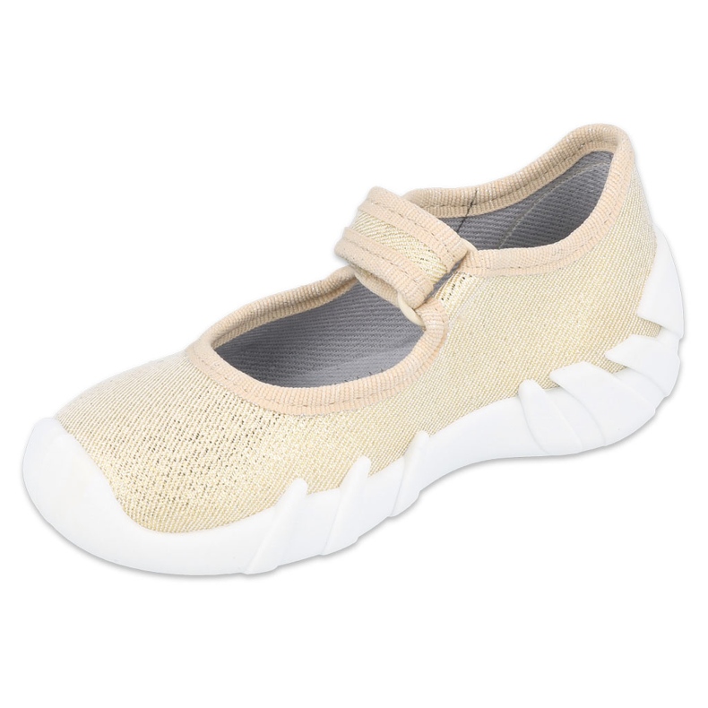 Scarpe dorate veloci Befado per bambini 109P224 beige d'oro 1