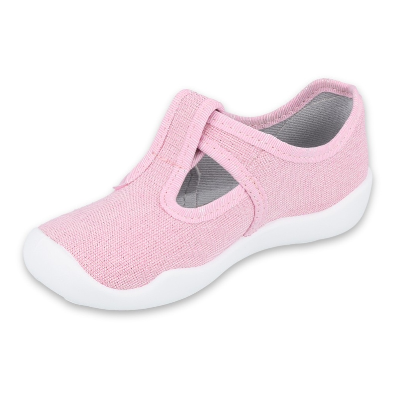 Scarpe per bambini Befado blanka rosa 115X002 d'argento 1