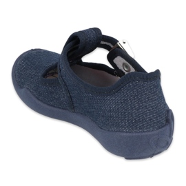 Scarpe per bambini Befado blanka blu navy 115X005 argento 2