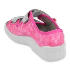 Scarpe per bambini Befado 969X163 rosa d'argento 2