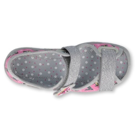 Scarpe per bambini Befado 969X162 rosa d'argento 2