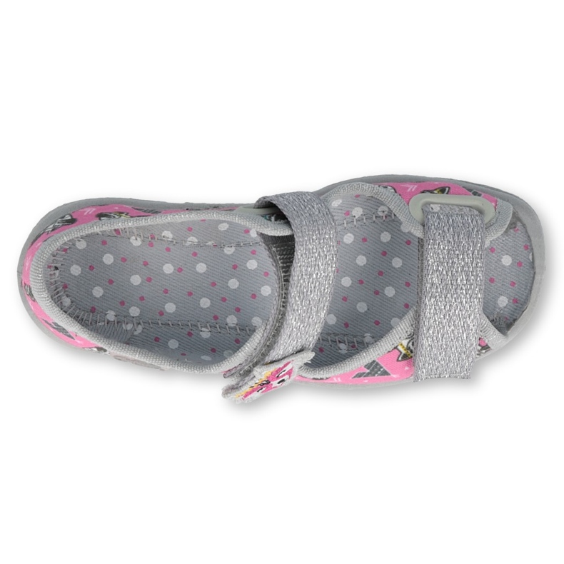 Scarpe per bambini Befado 969X162 rosa argento 2
