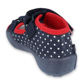 Scarpe per bambini Befado 342P028 bianca rosso blu navy 2