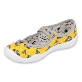 Scarpe per bambini Befado 114X424 grigio giallo 1