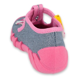 Scarpe per bambini Befado 110P395 rosa grigio 2