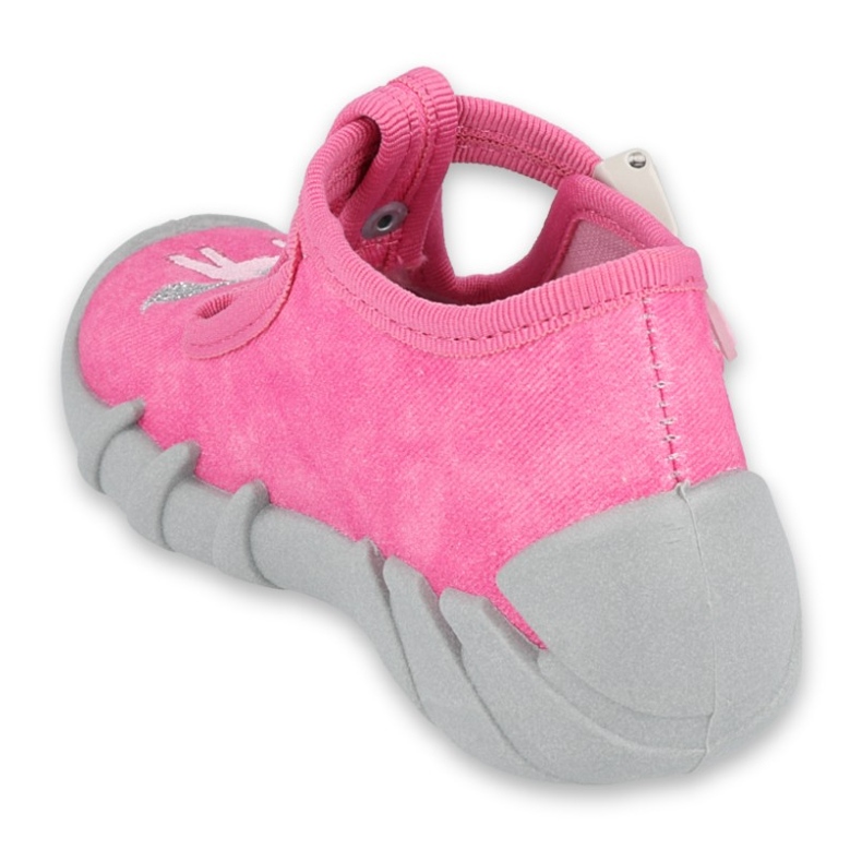 Scarpe per bambini Befado 110P397 rosa argento grigio 2