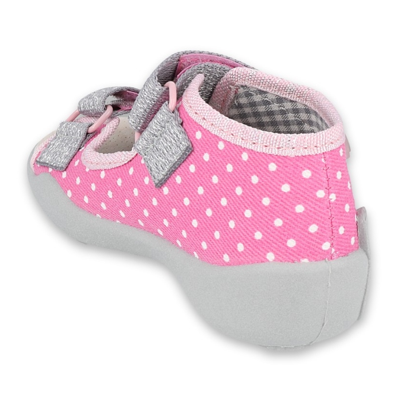 Scarpe per bambini gialle Befado 342P024 rosa grigio 2