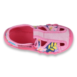 Scarpe per bambini Befado 190P097 blu rosa d'argento giallo 1