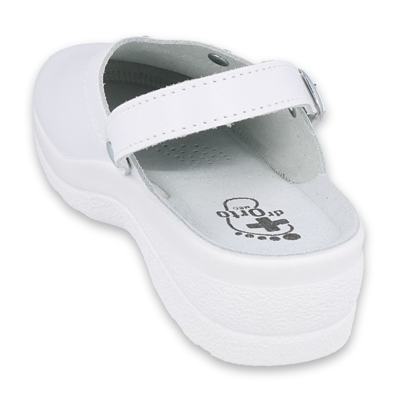 Pantofole da donna Befado 157D001 bianca 2