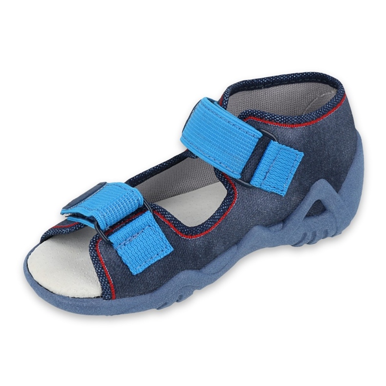 Scarpe da bambino Befado gialle 350P015 blu navy blu 1