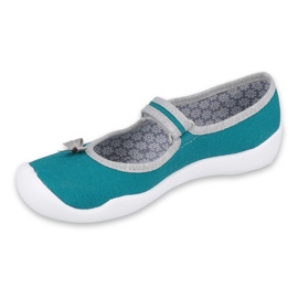 Scarpe per bambini Befado 114Y434 grigio verde 1