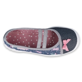 Scarpe per bambini Befado 116X281 blu navy argento grigio 1
