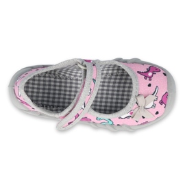 Scarpe per bambini Befado 109P205 rosa d'argento grigio 1
