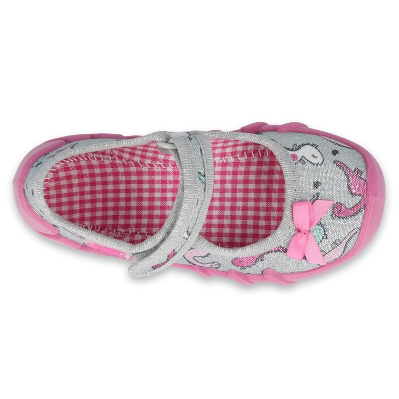 Scarpe per bambini Befado 109P204 rosa argento grigio 1