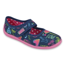 Scarpe per bambini Befado 945X431 blu navy rosa 1