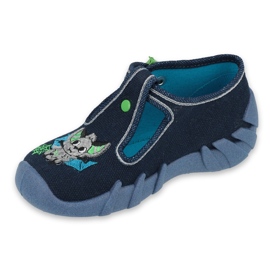 Scarpe per bambini Befado 110P388 blu navy verde 1