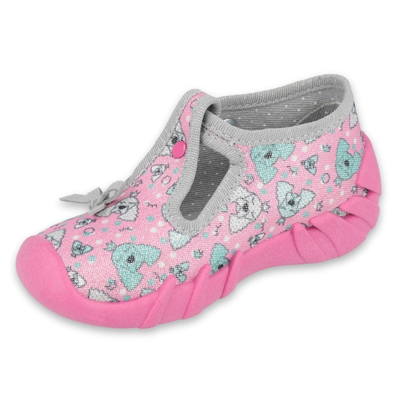 Scarpe per bambini Befado 110P387 rosa grigio 1