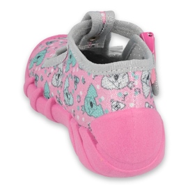 Scarpe per bambini Befado 110P387 rosa grigio 2