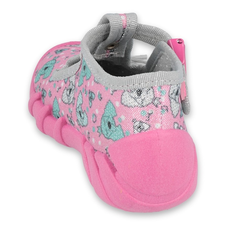 Scarpe per bambini Befado 110P387 rosa grigio 2