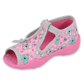 Scarpe per bambini Befado 213P120 rosa grigio 2