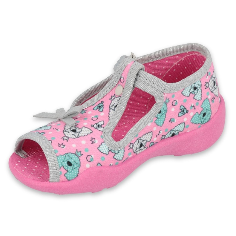 Scarpe per bambini Befado 213P120 rosa grigio 2
