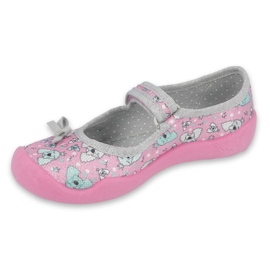 Scarpe per bambini Befado 114X413 rosa grigio 1