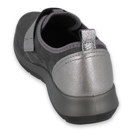 Scarpe in velcro da donna Befado 156d003 nero grigio 2