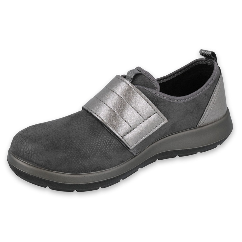 Scarpe in velcro da donna Befado 156d003 nero grigio 1