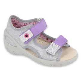 Scarpe per bambini Befado 065X144 viola grigio 1
