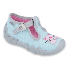 Scarpe per bambini Befado 110P375 blu rosa grigio 1