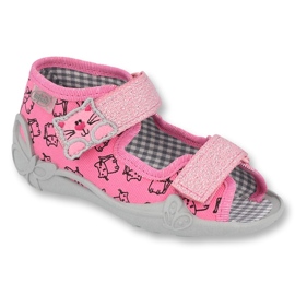 Scarpe per bambini Befado 242P103 rosa grigio 1