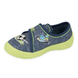 Scarpe per bambini Befado 557P138 blu navy verde 1