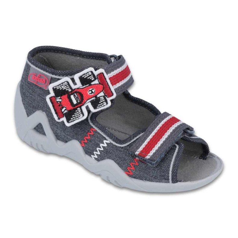 Scarpe per bambini Befado 250P087 rosso grigio 2