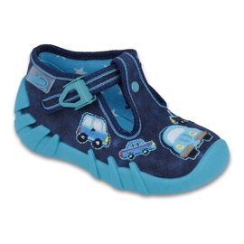 Scarpe da bambino Befado grigie 110P342 blu blu navy 2