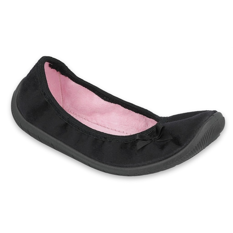 Ballerinas per bambini di Befado con un arco 980x070 nero 1