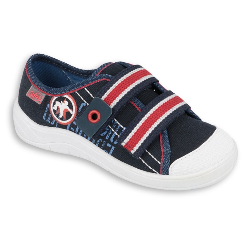 Scarpe per bambini Befado 672X058 rosso blu navy 1