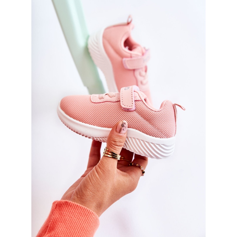 FR1 Scarpe Sportive Per Bambini Con Velcro Rosa Lexy 1