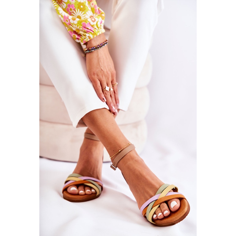 Sandali da donna alla moda Maciejka L4953-04 Multicolor beige multicolore 2