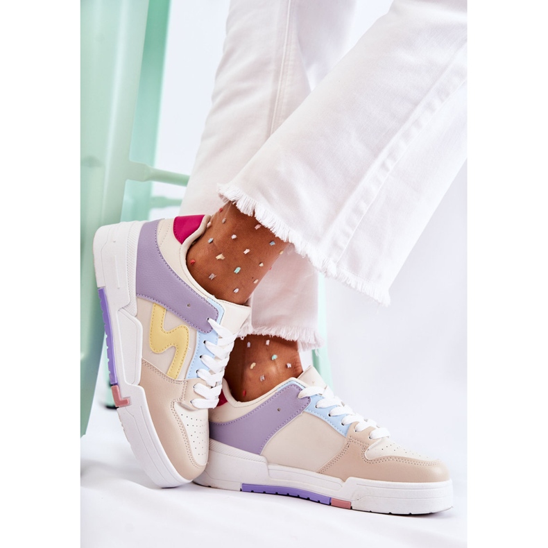 PS1 Scarpe Sportive da Donna Beige Francis multicolore 1