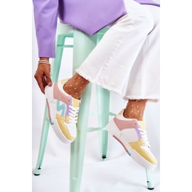 PS1 Scarpe sportive da donna, bianche e gialle Francis bianco multicolore 1