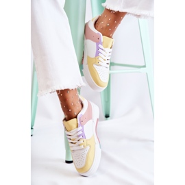 PS1 Scarpe sportive da donna, bianche e gialle Francis bianca multicolore 2