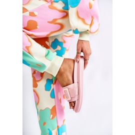 Ciabatte Da Donna Con Fibbia Rosa Devia 1