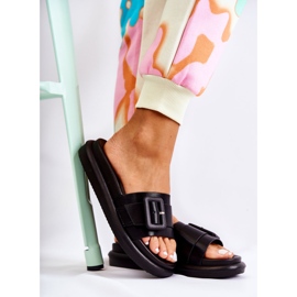 Ciabatte Da Donna Nere Con Fibbia Devia nero 2