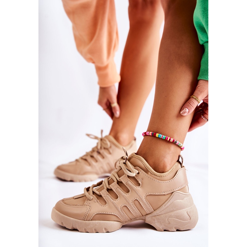 PG2 Sneakers sportive da donna Azella scarpe beige 1