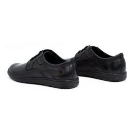 Joker Scarpe da uomo in pelle nere 536J nero 4