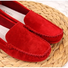 Mocassini In Pelle Rossa In Vinceza rosso 3