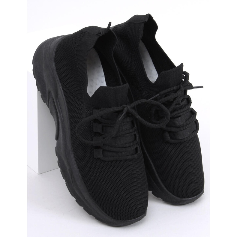 Sneakers Wendy nere a calzino nero 1