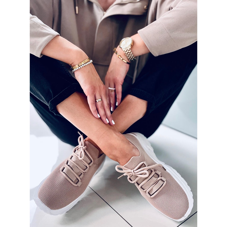 Sneakers a calzino Wendy Khaki beige 1
