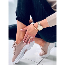 Sneakers a calzino Wendy Khaki beige 2