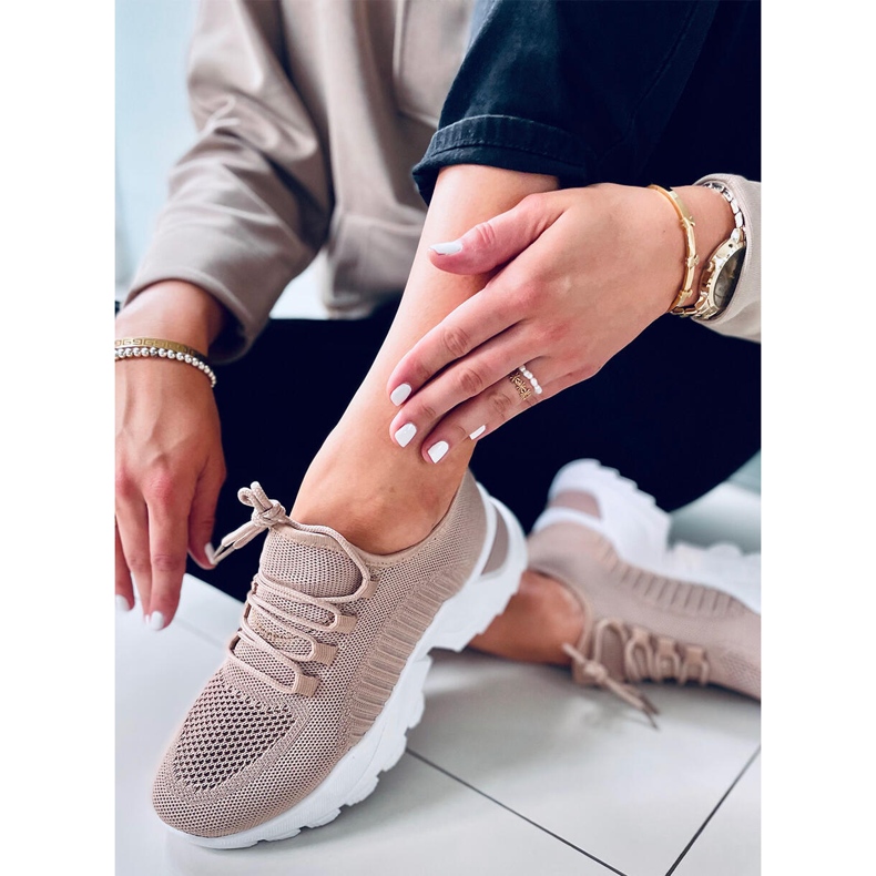 Sneaker a calzino Thorne Khaki beige 1